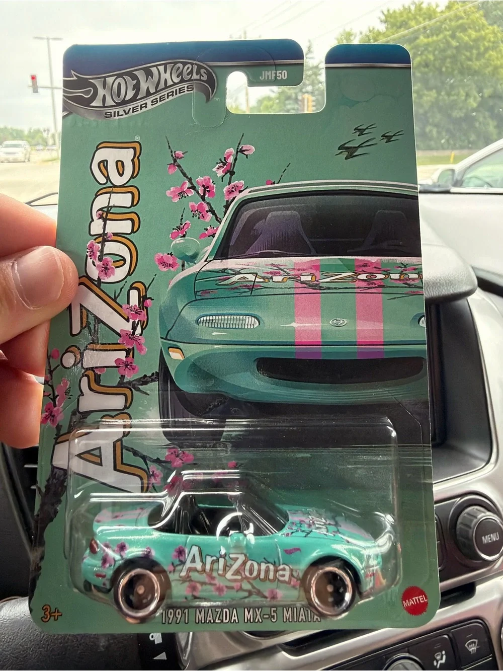 Hot Wheels Arizona Turquoise 1991 Mazda MX-5 Miata Toy Car